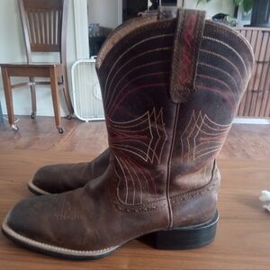 Ariat Men's Tobacco Brown Boots Wide Square Cowboy Boots